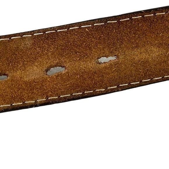 3D DDD 3-D Mens Tooled 1/2" Genuine Leather Floral Western Rustic Brown sz 48 - Picture 10 of 16